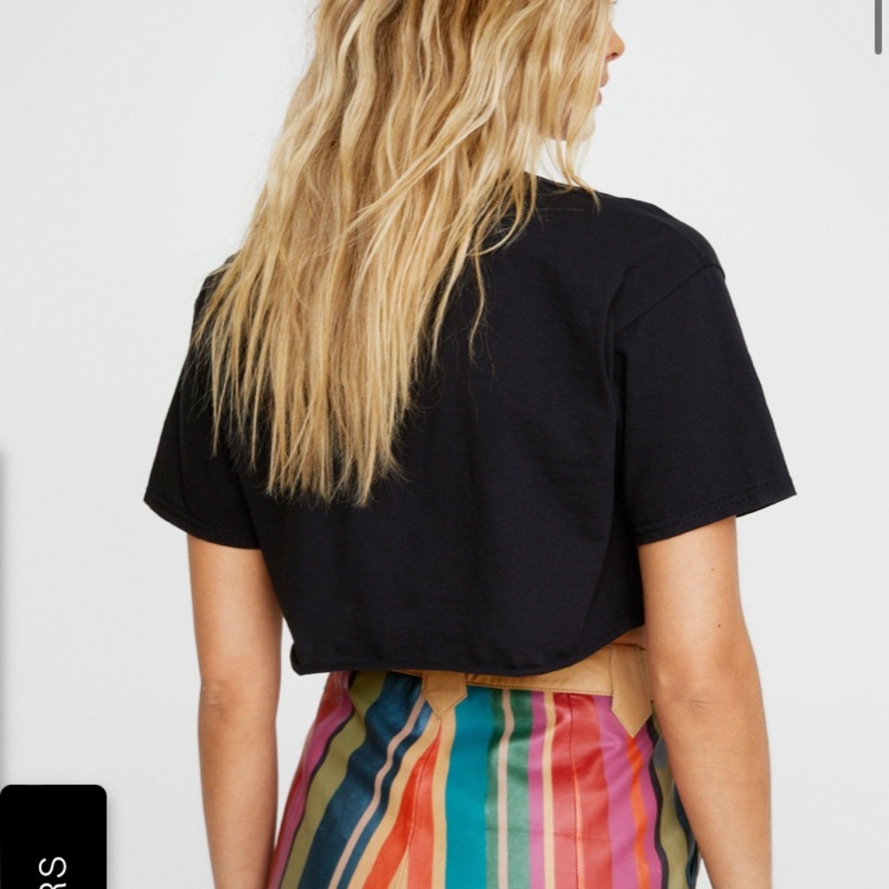Black Crop Top - Picture 3 of 4